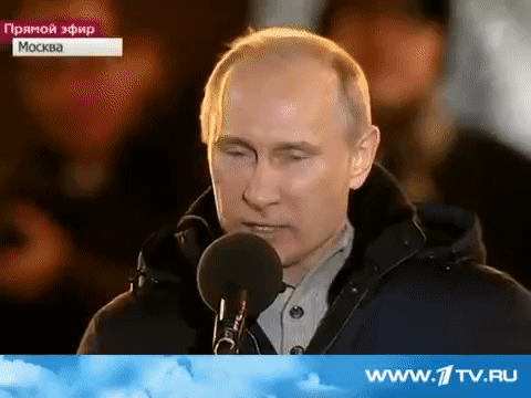 Владимир Путин плачет от радости лидируя в выборах 2012 года